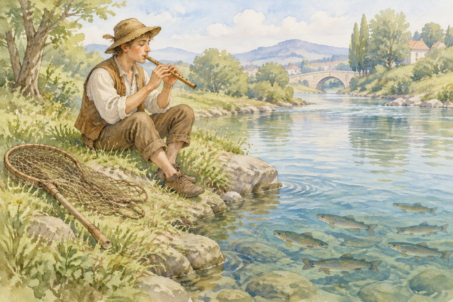 O pescador e a flauta