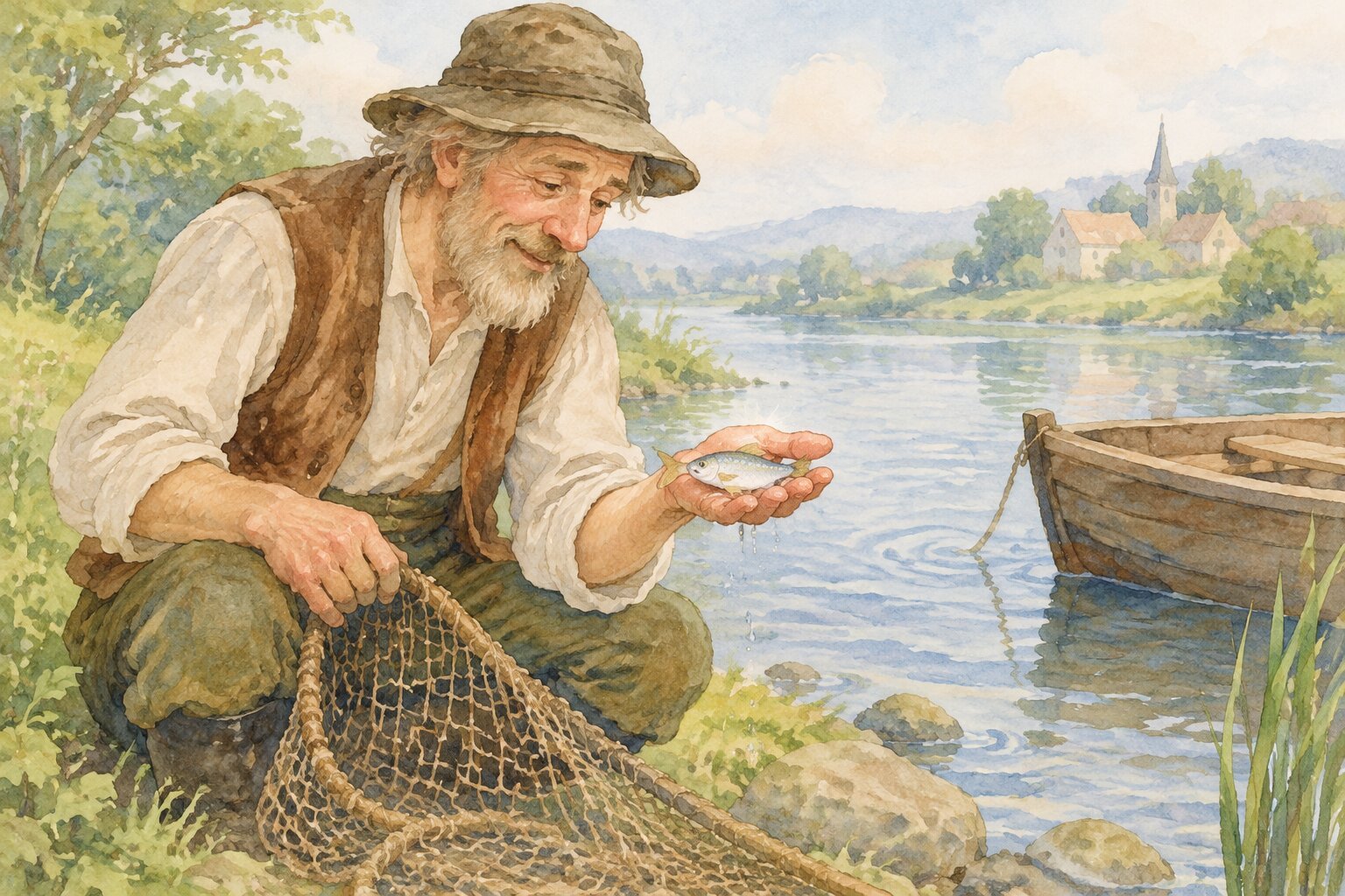 O pescador e o peixinho