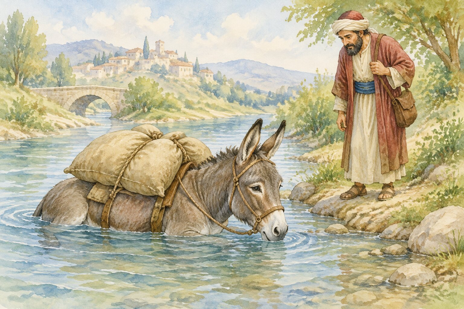 O burro e o sal