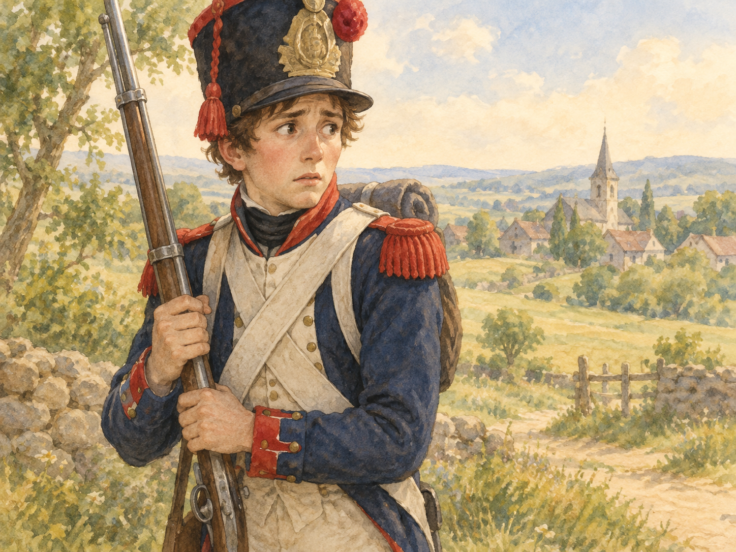 Ilustração: o recruta de Napoleão