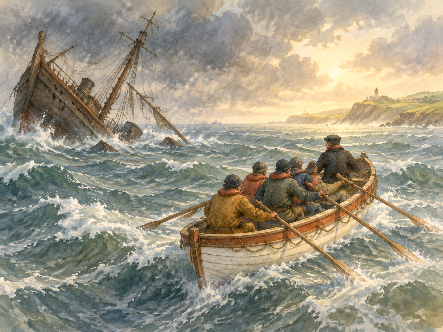 Ilustração: remar para a praia